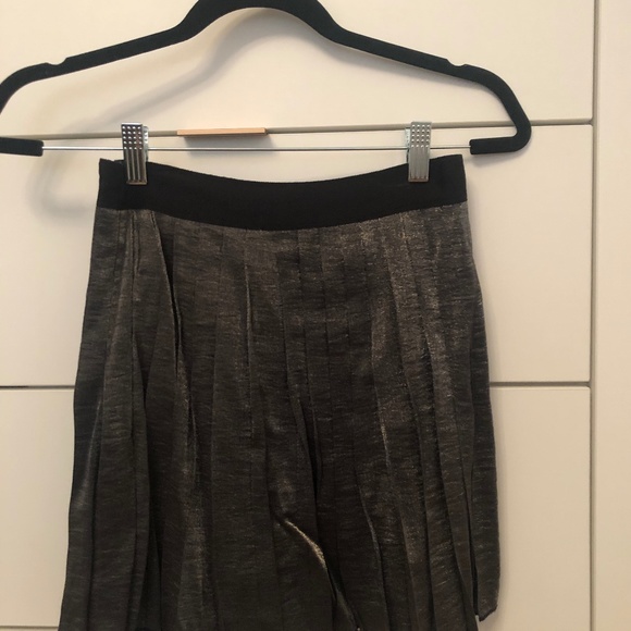 Madewell Shimmer Pleated Mini Skirt 00 - Picture 1 of 2